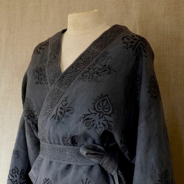 William Morris Yukata Grey