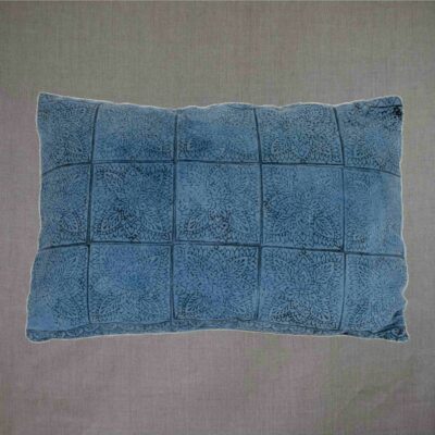 Mei Line cushion Indigo block print