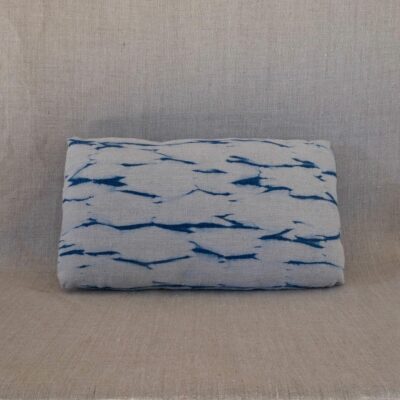 Nui shibori indigo cushion cover