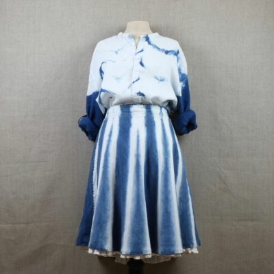 Upcycling service on a linen skirt