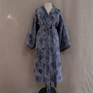 Vintage coton robe de chambre teinture campeche