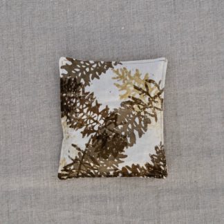 Leaf print lavender pouch
