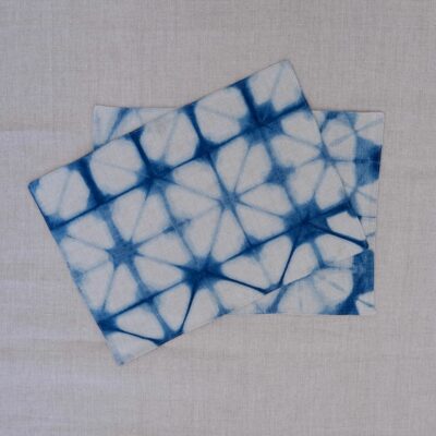 Mei Line indigo shibori place mat