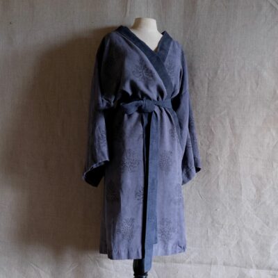 Mei Line block printed bathrobe