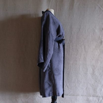 Mei Line block printed bathrobe